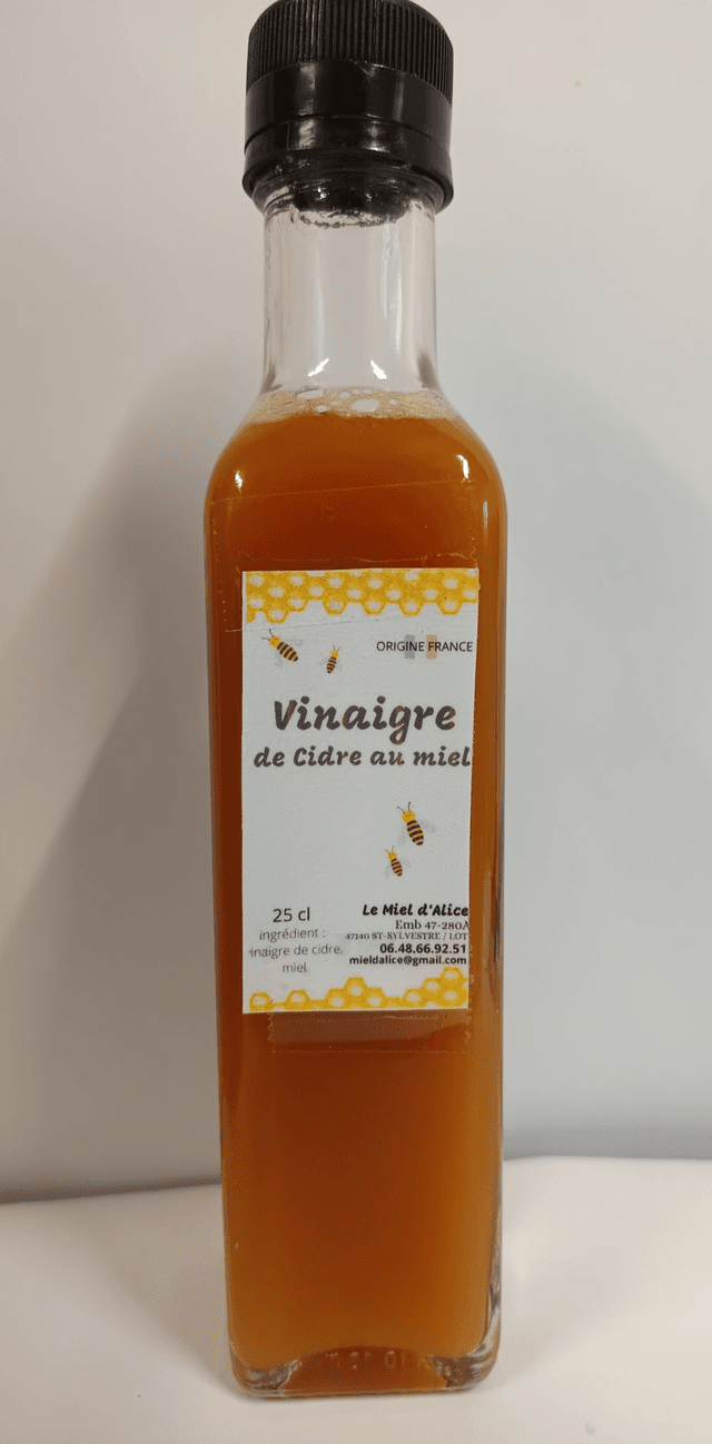 Vinaigre de cidre au miel
